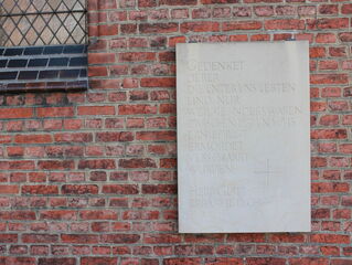 Memorial plaque at the Zion Church 