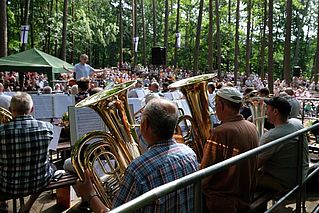 Blechbläser beim Gottesdienst
