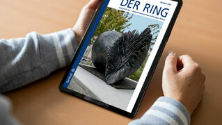 Die digitale Ausgabe von DER RING auf dem Tablet.