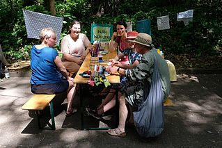 Stand der Nähwerkstatt