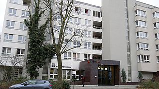 Außenansicht des Hotel Grenzfall