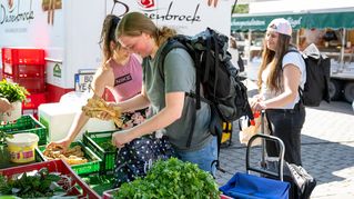 Food savers pack vegetables